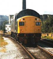 Class 40 D335 runs round its train at Rawtenstall during an East Lancs Railway Gala in 1996.<br><br>[Colin Alexander //1996]