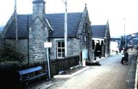 Platform scene at Newtonmore in May 1983.<br><br>[David Panton /05/1983]