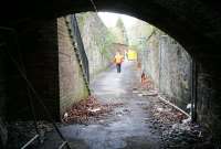 Standing inside the Drysdale Street/Mar Street <I>tunnel</I> on 27 March 2008 looking north, back towards the Station Hotel and the ring road. According to the information point alongside the hotel the route remained in use until 1924.<br><br>[John Furnevel 27/03/2008]