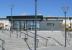 Alloa station building and steps in morning sunshine, on 31st March.<br><br>[Brian Forbes 31/03/2008]