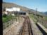 Mixed gauge tracks. The broad gauge Douro line and the metre gauge Corgo line ran as mixed gauge east from Regua station across the Corgo river before separating. Corgo station can be seen on the left as can the narrow gauge depot and the line curving left to run to Vila Real. Straight on for Pinhao and Pocinho. The metre gauge line has since been closed.<br><br>[Mark Bartlett 20/03/2008]
