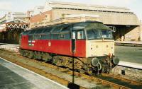 47 584 standing in platform 5 at Perth station in 1999.<br><br>[David Panton //1999]