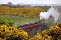 61994 crossing Jamestown Viaduct on 18 May on its return to Edinburgh.<br><br>[Bill Roberton 18/05/2008]