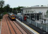 All aboard for Stirling and Glasgow! About to leave Alloa on the first day of public operation, 19 May 2008.<br><br>[Ewan Crawford 19/05/2008]