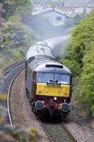 47804 climbs away from Sinclairtown on 21 May with the northbound <I>Royal Scotsman</I>.<br><br>[Bill Roberton 21/05/2008]