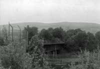 View of viaduct over River Leven at Jamestown looking towards Balloch. Signals still visible in the distance.<br><br>[John Robin 08/07/1963]