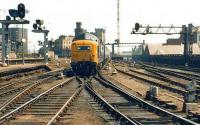 55022 <I>Royal Scots Grey</I> carrying a damaged front, brings train 1E10, the 0912 Dundee - Kings Cross, into Newcastle Central on 22 June 1981. <br><br>[Colin Alexander 22/06/1981]