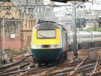 Midland Mainline liveried HST set now operated by Cross Country approaching Glasgow Central on 5th June<br><br>[Graham Morgan 05/06/2008]