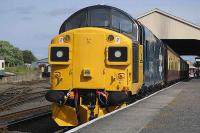 37025 <I>Inverness TMD</I> at the head of the 16.15 to Birkhill at Boness on 8 June.  Echoes of Wick/Thurso?<br><br>[Bill Roberton 08/06/2008]