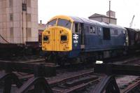 The last surviving North British Class 22, (D)6319, at Bristol Marsh Junction. It was one of the last to receive a works overhaul but had been withdrawn some time previously in November 1971. There was an attempt at preservation as this was by then (apart from two wrecks at Barry) the last NBL main line diesel loco in existence but by November 1972 it had been called into Swindon Works and broken up, apparently by mistake. <br><br>[Mark Bartlett /07/1972]