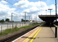 The CTRL at Ashford International on 14 June 2008, with a Paris bound Eurostar in the background speeding towards the channel tunnel.<br><br>[Michael Gibb 14/06/2008]