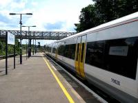 A Ramsgate bound train stands at Faversham in June 2008.<br><br>[Michael Gibb 14/06/2008]