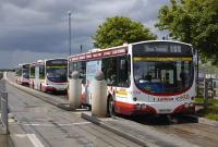 Part of the Edinburgh guided busway system at Saughton on 18 June 2008. The route is destined to carry trams in due course.<br><br>[Bill Roberton 18/06/2008]