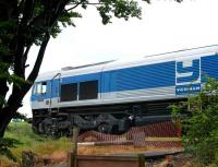 59001 departing Cranmore on the Cranmore - Westbury shuttle as part of the East Somerset Railway Gala Day on 21 June 2008.<br><br>[Peter Todd 21/06/2008]