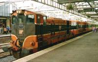 A train from Dublin stands at Sligo in July 1993 behind CIE 121+131.<br><br>[David Panton /07/1993]