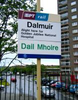 Station sign at Dalmuir, June 2008.<br><br>[Veronica Inglis 28/06/2008]