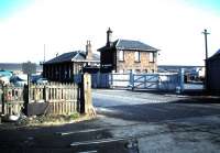 Looking northeast in Bath Road, Leith in 1985 towards Albert Road and the docks. The lettering on the side of the building in the centre reads <I>Freight Depot - Leith South</I>, although it is invariably shown as <I>South Leith</I> on maps, as was the 1832 Edinburgh & Dalkeith passenger station that stood off to the left towards Constitution Street. (The E&D passenger station was simply known as <I>Leith</I> until 1859). [See image 30277] <br><br>[David Panton //1985]