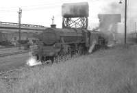 Black 5s being coaled and watered at Corkerhill shed in July 1962.<br><br>[Colin Miller 11/07/1962]