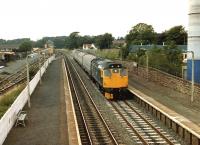 27041 arriving at Annan with a Glasgow Central - Carlisle service on 27 July 1983.<br><br>[Colin Alexander 27/07/1983]