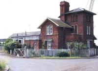 The curious buildings at the 1854 Woodhall Junction station, in rural Lincolnshire, photographed in 1977.<br><br>[Ian Dinmore //1977]