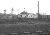 New Clayton D8531 backs onto a freight at Greenlaw sidings, Paisley, in May 1963. (The Renfrew line is in the foreground).<br><br>[Colin Miller /05/1963]