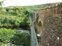 A view north of the pedestrian walkway added to the viaduct on the west side.<br><br>[John Gray 17/07/2008]