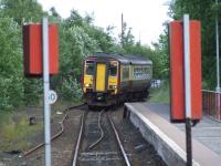 156507 pulling into Paisley Canal to form the 1600 service to Glasgow Central on 16th July<br><br>[Graham Morgan 16/07/2008]