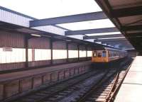 DMU forming the Isle of Man boat train stands at Heysham Harbour (now Heysham Port) in September 1987.<br><br>[Ian Dinmore 02/09/1987]