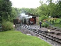 Locomotive shed at the east end of Woody Bay station on 5 July 2008.<br>
<br><br>[John McIntyre 05/07/2008]