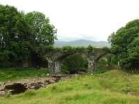 About halfway between Luib and Killin Junction this viaduct still exists in good condition. Beware! A not very well advertised electric fence gave me a shocking experience.<br><br>[John Gray 23/07/2008]