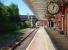 View along the Blackpool platform with No. 3 box visible under the bridge. Poulton is in excellent condition and it was 1 o clock. The former through line passed under the left hand arch. The bracket semaphore controls the junction with the disused Burn Naze and Fleetwood line<br><br>[Mark Bartlett 14/05/2008]