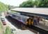 Scottish trains on the Fylde. Like every train from Blackpool on 14th May 2008, 156468 on this Buxton service was packed with Rangers fans heading for Manchester. Some services  did not make their scheduled stop here because they were so full. The long platform at Poulton  continues beyond the bridge in the distance and the former through line trackbed is now the car park.<br><br>[Mark Bartlett 14/05/2008]