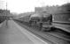 A2 Pacific 60535 <I>Hornets Beauty</I>, sporting a 64B Haymarket shedplate, with the 4pm  Waverley - Perth train at platform 2 of its home station in May 1959. The locomotive was eventually withdrawn in 1965 after some notable performances on the Edinburgh - Dundee - Aberdeen route. <br><br>[Robin Barbour Collection (Courtesy Bruce McCartney) 29/05/1959]