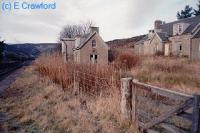 Dalnaspidal station (closed - to left) and the railway cottages.<br><br>[Ewan Crawford //]