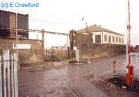 Level crossing in Leith Docks.<br><br>[Ewan Crawford //]