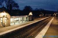 Southbound platform and bulding at Pitlochry station.<br><br>[Ewan Crawford //]