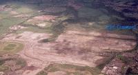 Aerial view of the Ravenscraig Steelworks site. View looks east.<br><br>[Ewan Crawford //]