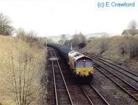 Empty coal train takes the Settle and Carlisle Line at Settle Junction.<br><br>[Ewan Crawford //]