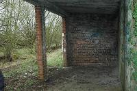 Inside the shelter at Tillietudlem station. View looks north. The two platforms can be seen to the left.<br><br>[Ewan Crawford 27/03/2005]