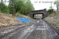 Looking north from Merryton Junction. The old (now demolished) building to the left may have been a signalbox.<br><br>[Ewan Crawford //]