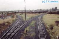 Ayr Harbour Junction facing north east towards Falkland Yard.<br><br>[Ewan Crawford //]