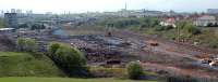 Eastfield from the north after site clearance had begun. The site had sat vacant and overgrown for years since closure of Eastfield MPD.<br><br>[Ewan Crawford 9/5/2004]