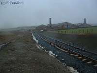 Looking west at the Fordmouth Brickworks. The Greenburn line has been re-instated.<br><br>[Ewan Crawford //]