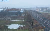 Looking east at the site which was to become Edinburgh Park station.<br><br>[Ewan Crawford //]