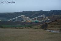 Greenburn opencast loading facility after re-instatement of the railway but before opening.<br><br>[Ewan Crawford //]