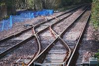 Maryhill Park Junction looking west. The new line to Anniesland is at the left top.<br><br>[Ewan Crawford //]