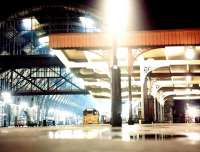 Night scene at Kings Cross on 18 June 1969 with a newspaper train loading at the platform.<br><br>[John Furnevel 18/06/1969]