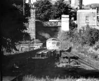 A westbound freight through Newington station in bright sunshine - 1978.<br><br>[John Furnevel 11/05/1978]