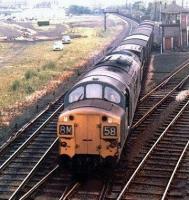 A northbound freight passing Dentonholme North Junction on the Carlisle Goods lines in 1969.<br><br>[John Furnevel 17/12/1969]
