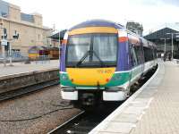 An Edinburgh train prepares to leave Inverness in May 2002.<br><br>[John Furnevel 01/05/2002]